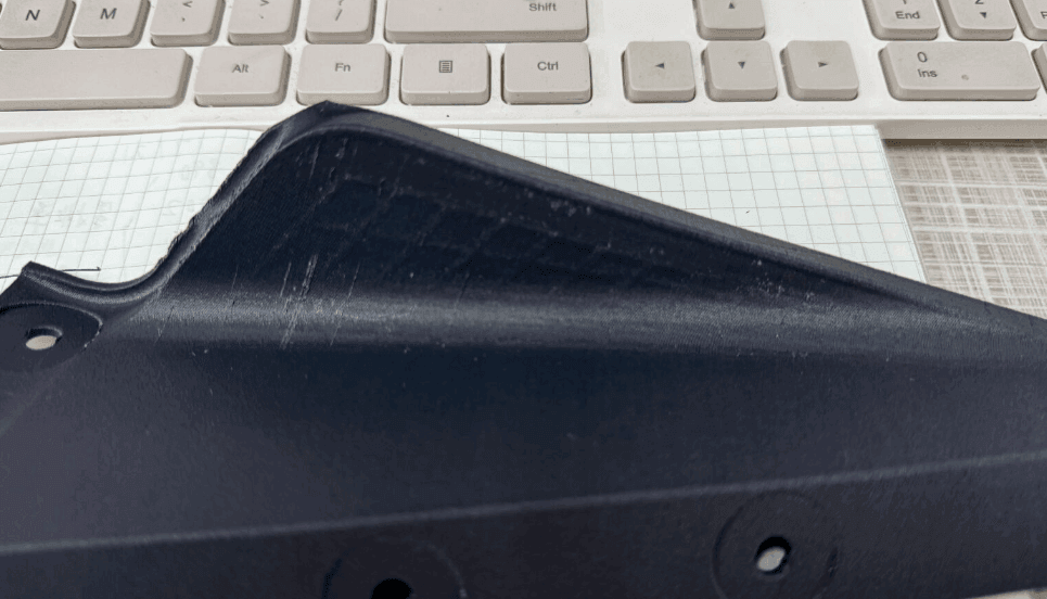 Outer wall finish of the 3D printed thin-wall model